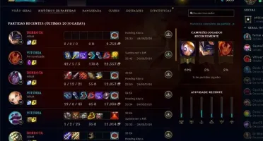 Conta LOL league of legends parada a 2 anos.