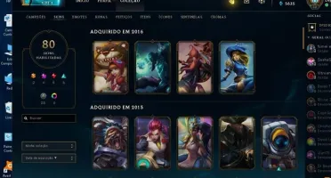 Conta LOL league of legends parada a 2 anos.