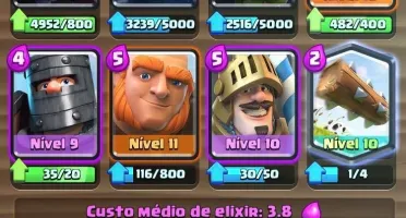 CONTA CLASH ROYALE - LVL 11 - 4000 TROFÉUS - CARDS LVL 12/13