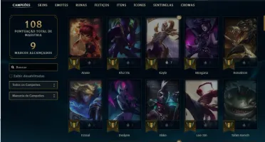 Conta Rammus Rei,Kayle Juíza, Janna,Elise, Morgana vitoriosa