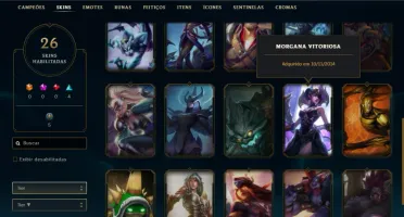 Conta Rammus Rei,Kayle Juíza, Janna,Elise, Morgana vitoriosa