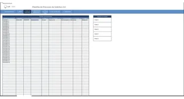Planilha De Contratação De Pessoal (Processo Seletivo)
