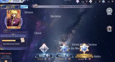 SAINT SEIYA AWAKENING - COM GEMAS AVANÇADAS E LIVROS