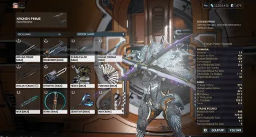 Conta Warframe maestria 17 End Game + skins + platinas