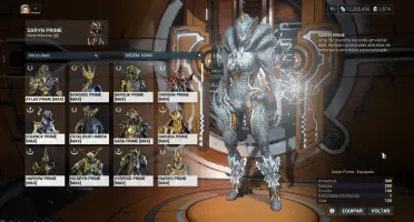 Conta Warframe maestria 17 End Game + skins + platinas