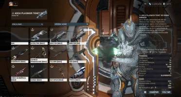 Conta Warframe maestria 17 End Game + skins + platinas