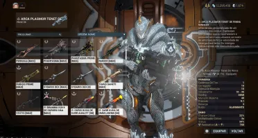 Conta Warframe maestria 17 End Game + skins + platinas
