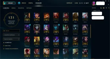 Conta da Season 1 - Skins Raras (Kayle Juiza e Rammus Rei)