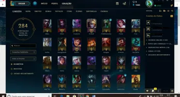 Conta LoL- Prata- MMR alto/ 121 champs/ 29 skins