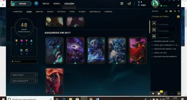 Conta LoL- Prata- MMR alto/ 121 champs/ 29 skins