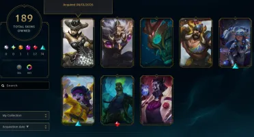 Conta de league of legends, 189 skins