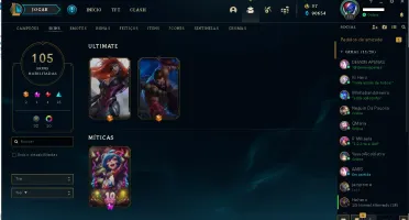 Conta League of Legends platina