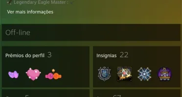 Conta steam com jogos, CSGO sendo o principal jogo