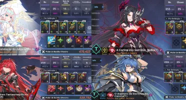 VConta Grand Chase Mobile + Elesis S e Arme S + Trajes
