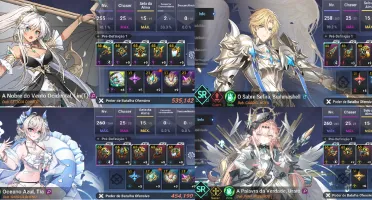 VConta Grand Chase Mobile + Elesis S e Arme S + Trajes
