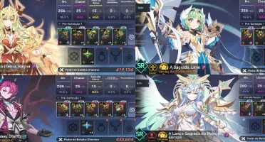 VConta Grand Chase Mobile + Elesis S e Arme S + Trajes
