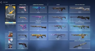 Conta Valorant GOLD 3 Com muitas skins