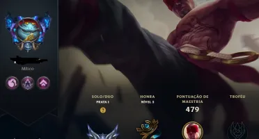 Conta lol nível 353 com 206 skins - 2 ultimate / 4 míticas