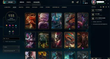 Conta Lol // 155 skins // Todos Campeões