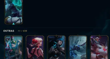 Conta LOL - 28 skins - 36 champs - lvl 52 - md10 2 partidas