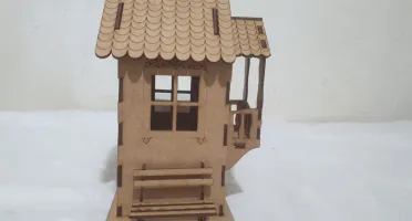 Casa com cerca, teto removivel, suporte para sache de...