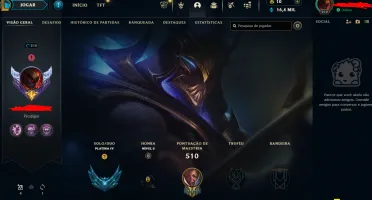 Full Acesso - LVL 210 - 157 Champions - 76 Skins - platina 4