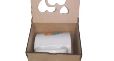 Kit Caixa em MDF Personalizada para Caneca de Louça,...