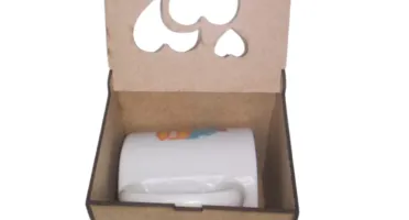 Kit Caixa em MDF Personalizada para Caneca de Louça,...