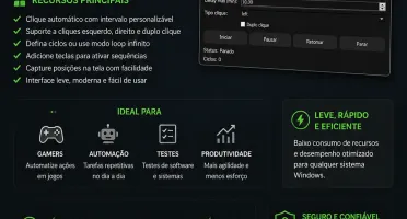 🚀 Auto Clicker Pro — Automatize Tudo Em Segundos!