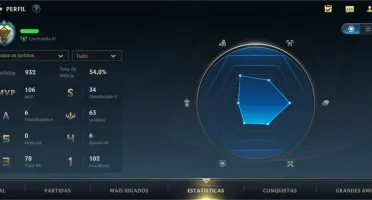 Conta LoL Wild Rift com 44 Skins e 54,0% de WinRate