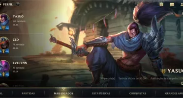 Conta LoL Wild Rift com 44 Skins e 54,0% de WinRate