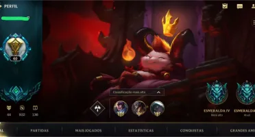 Conta LoL Wild Rift com 44 Skins e 54,0% de WinRate