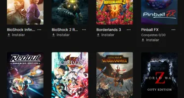 Conta Epic Games com 113 jogos