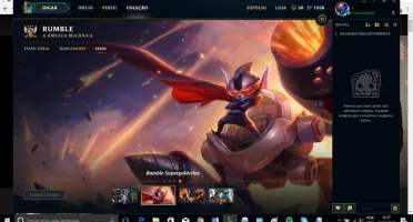 League of Legends , conta na md10 , com skin vitoriosa