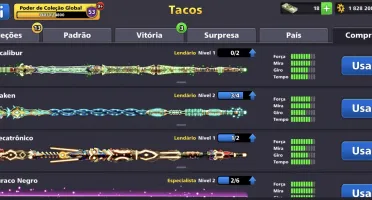 Conta 8Ball Pool Full Lendarios Com 1.8B De Ficha