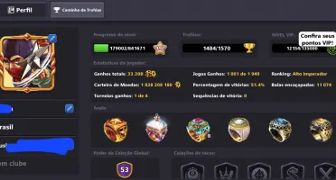 Conta 8Ball Pool Full Lendarios Com 1.8B De Ficha