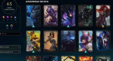 Conta lol Diamante 4, criada em 2018