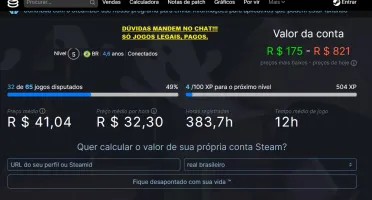 Conta Steam Maravilhosa PIKA