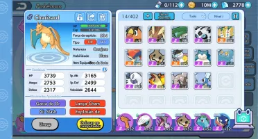 Conta do Pokemon Mundo Elemental lev 52