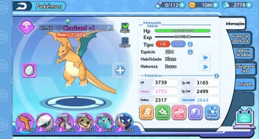 Conta do Pokemon Mundo Elemental lev 52