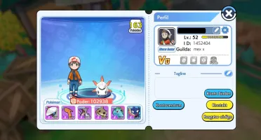 Conta do Pokemon Mundo Elemental lev 52