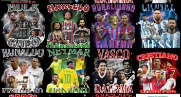 +D 70 artes em PNG de personalidades do Futebol e artistas