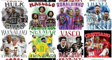 +D 70 artes em PNG de personalidades do Futebol e artistas