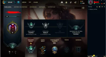 Conta league of legends platina