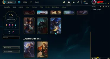 Conta league of legends platina
