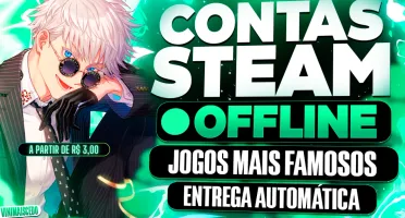 🔥 [Jogos Lançamentos] Contas Steam Offline + Brinde