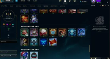 CONTA COM SKINS RARAS E FULL CHAMPS.