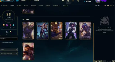CONTA COM SKINS RARAS E FULL CHAMPS.