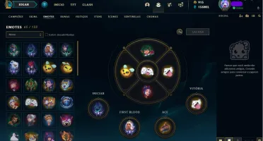 CONTA COM SKINS RARAS E FULL CHAMPS.