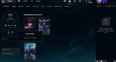CONTA COM SKINS RARAS E FULL CHAMPS.